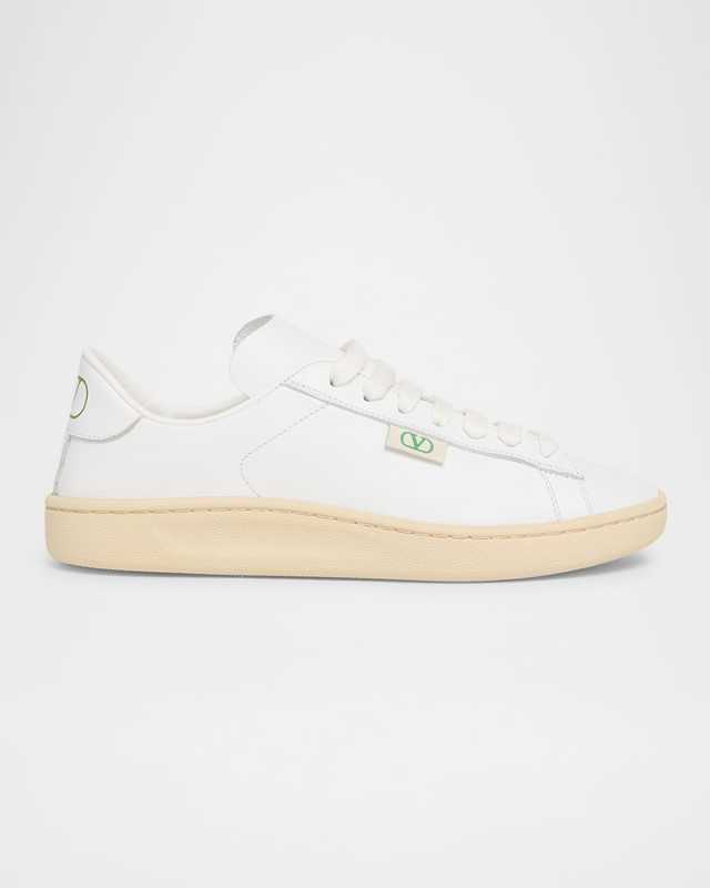 Royco Leather VLogo Low-Top Sneakers